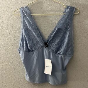 Forever 21 Light Blue Lace Cami